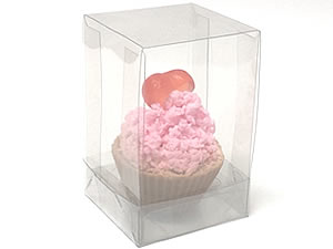 Caixa para Cupcakes, Caixa para 1 Mini Cupcake Combo-9, Medida 6 X 6 X 9.5 cm