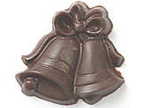Formas de Chocolate Natal / Fim de Ano, Forma Sino Duplo 18g Ref.177 BWB, Medida 24 x 18.5 x 1.1 cm