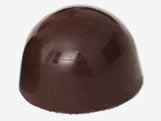 Formas de Chocolate com Silicone, Forma com Silicone Trufa Grande 60g Ref.42 BWB, Medida 24 x 18.5 x 3 cm
