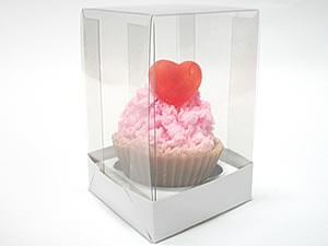 Caixa para Cupcakes, Caixa para 1 Mini Cupcake Combo-2, Medida 6 X 6 X 9.5 cm
