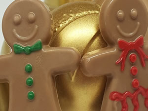 Formas de Chocolate Natal / Fim de Ano, Forma Biscoitinho de Natal Ref.9735 BWB, Medida 24 x 18.5 x 1 cm