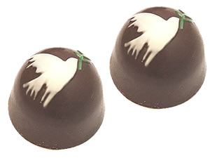 Formas de Chocolate Semiprofissional, Forma Semiprofissional SP 1092 Trufa da Paz 35g Ref.3560 BWB, Medida 4.3 x 4.3 x 2.8 cm